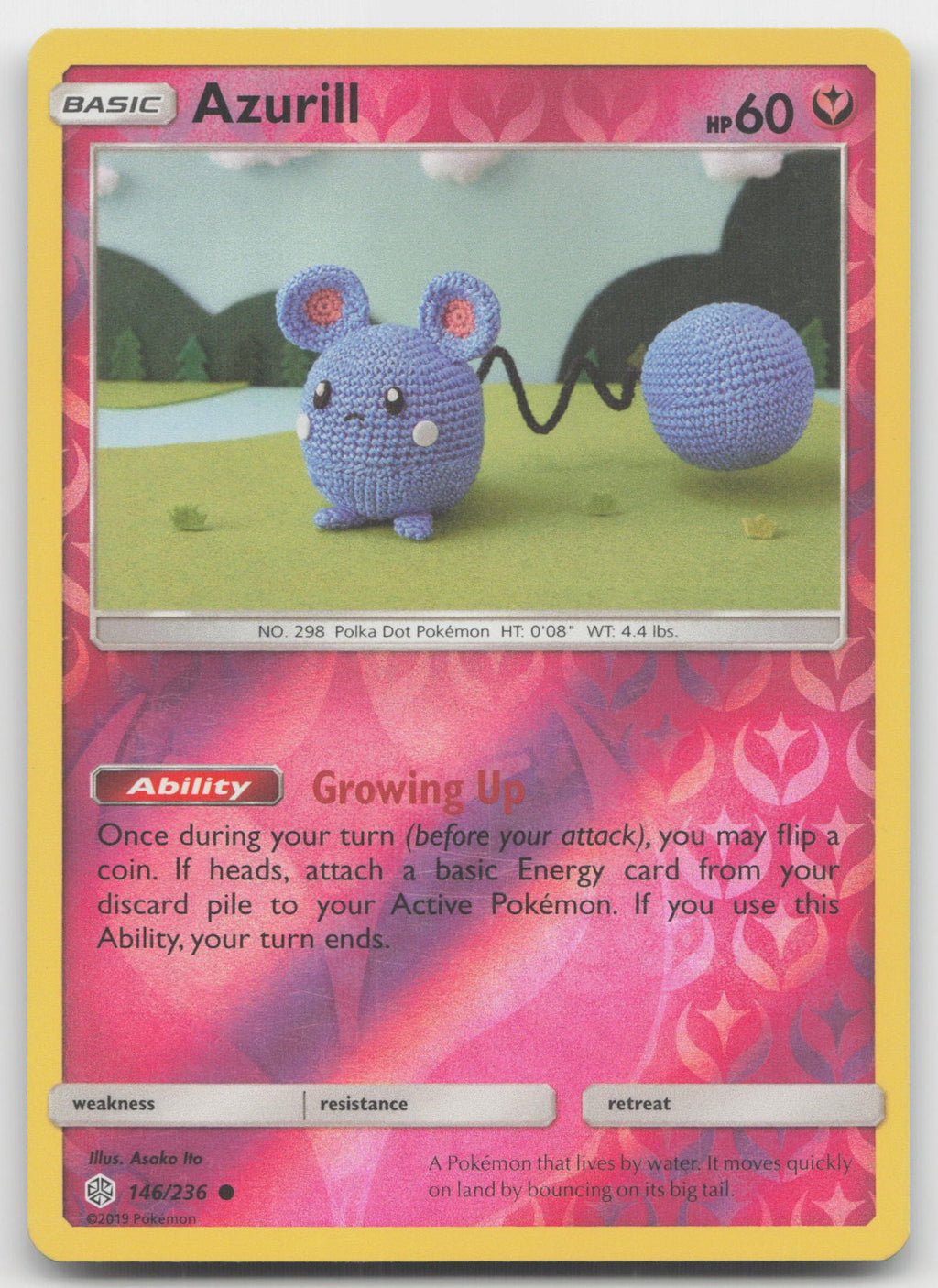 Azurill Reverse Holo Common SM - Cosmic Eclipse 146/236 NM