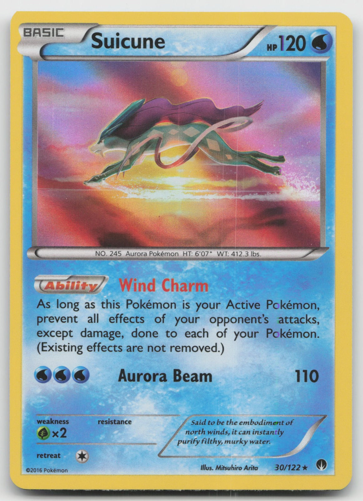 Suicune Holo Rare XY - BREAKpoint 30/122 LP