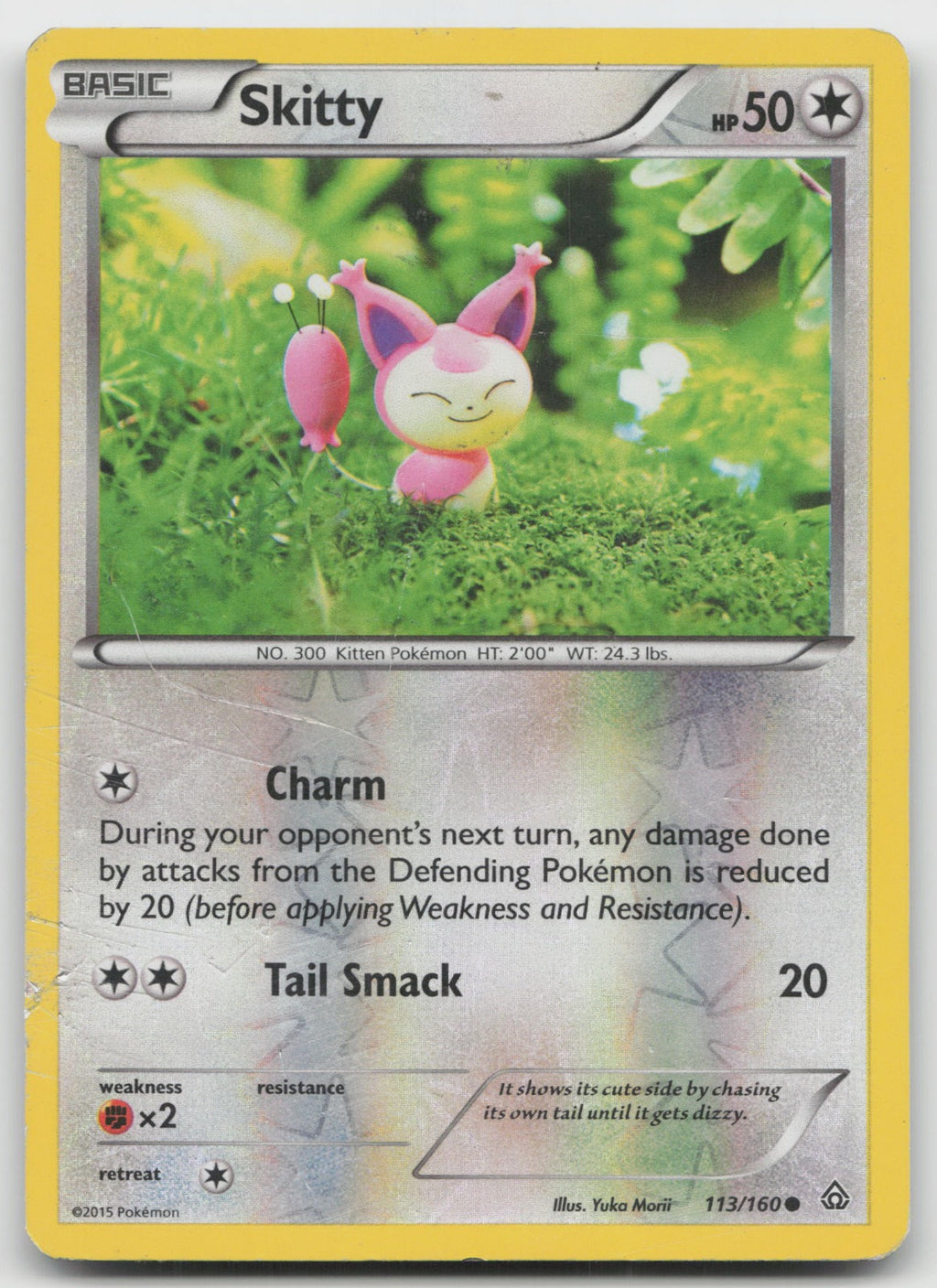 Skitty Common Reverse Holo XY - Primal Clash 113/160 LP