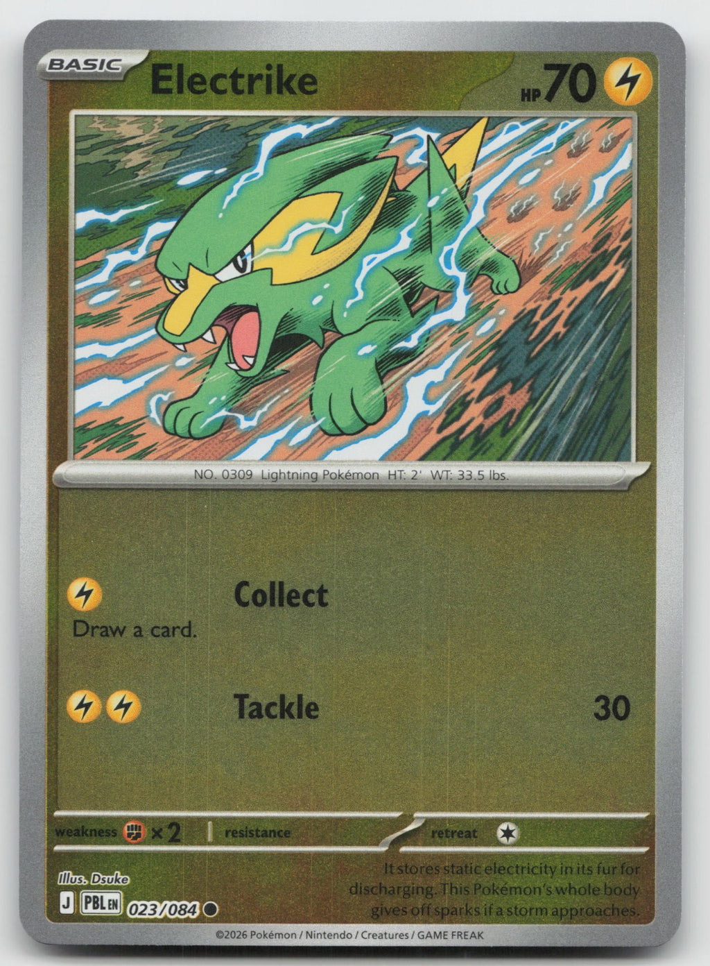 Electrike Reverse Holo Common ME05: Pitch Black 023/084 NM