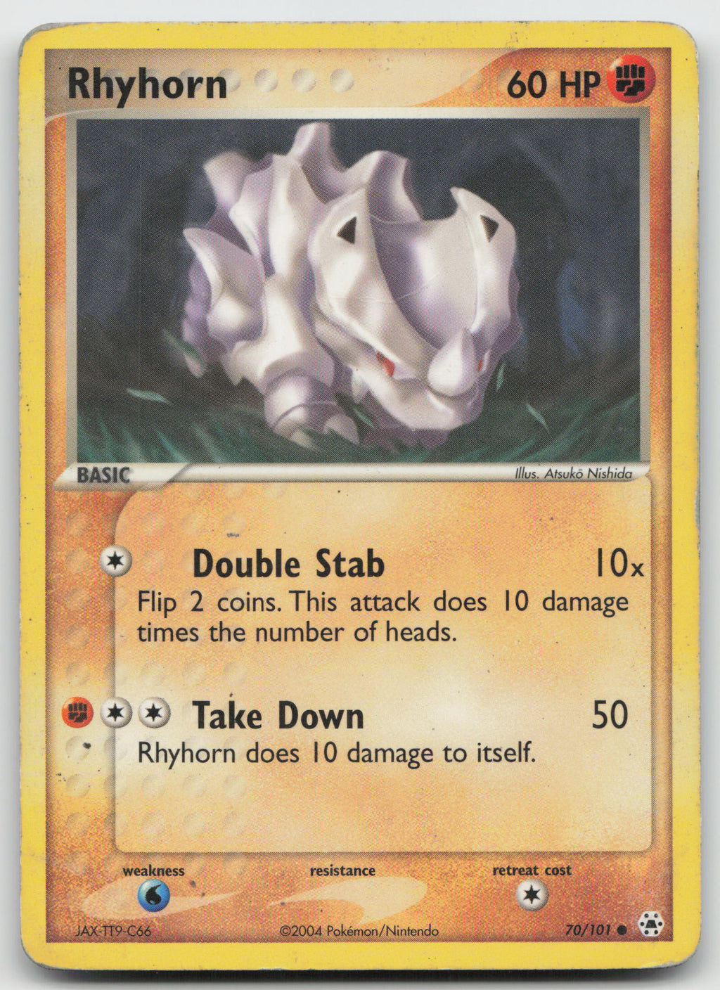 Rhyhorn Common Normal Hidden Legends 70/101 HP