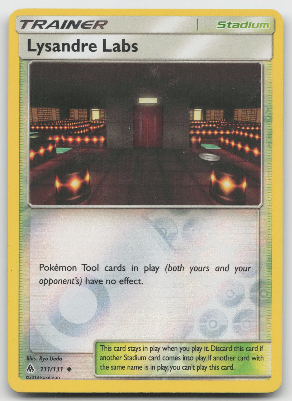 Lysandre Labs Reverse Holo Uncommon SM - Forbidden Light 111/131 LP