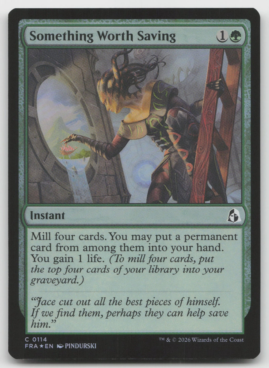 Something Worth Saving C Foil Reality Fracture 114 NM