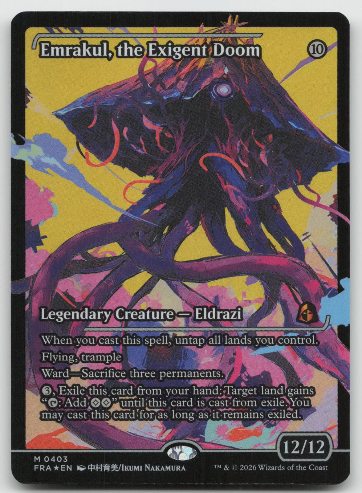 Emrakul, the Exigent Doom (Showcase) M Foil Reality Fracture 403 NM