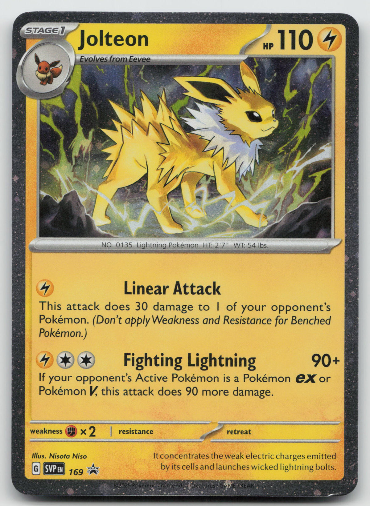 Jolteon Promo Cosmos Holo SV: Scarlet & Violet Promo Cards SVP169 NM