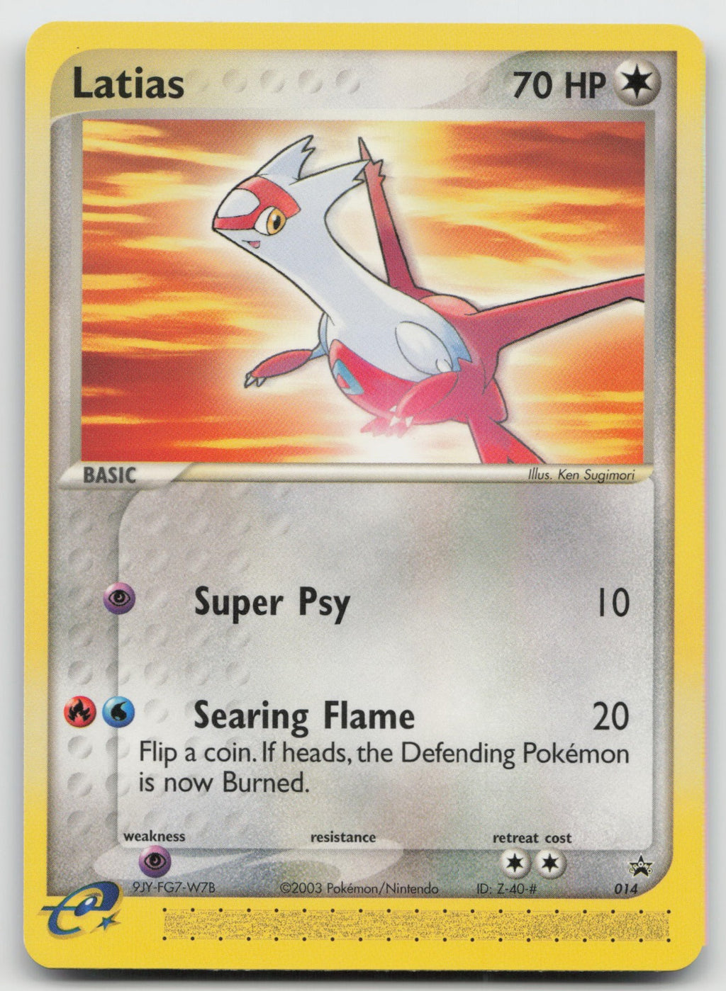 Latias - (Pokemon Heroes: Latios & Latias DVD Release) Promo Nintendo 014 VLP