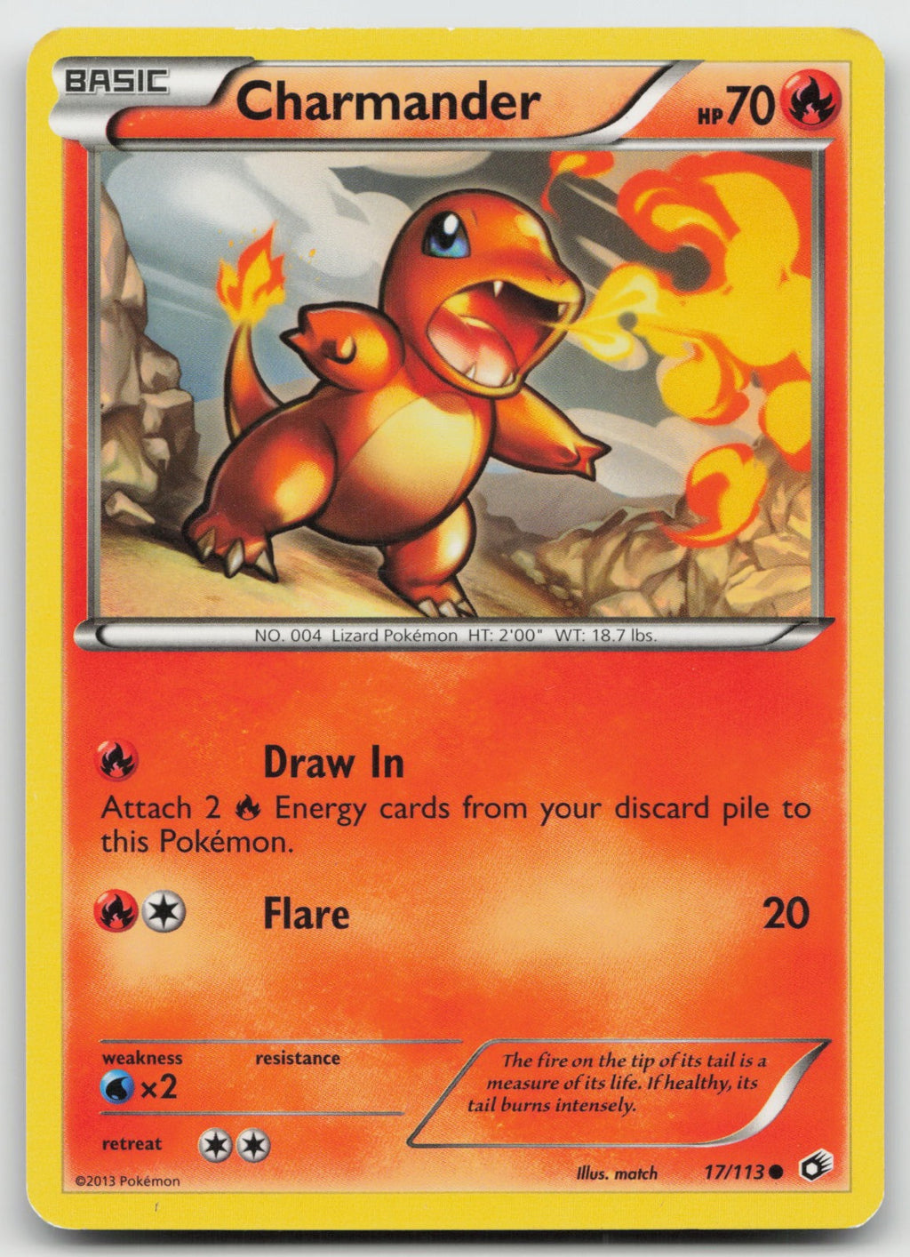 Charmander Common Legendary Treasures 17/113 MP