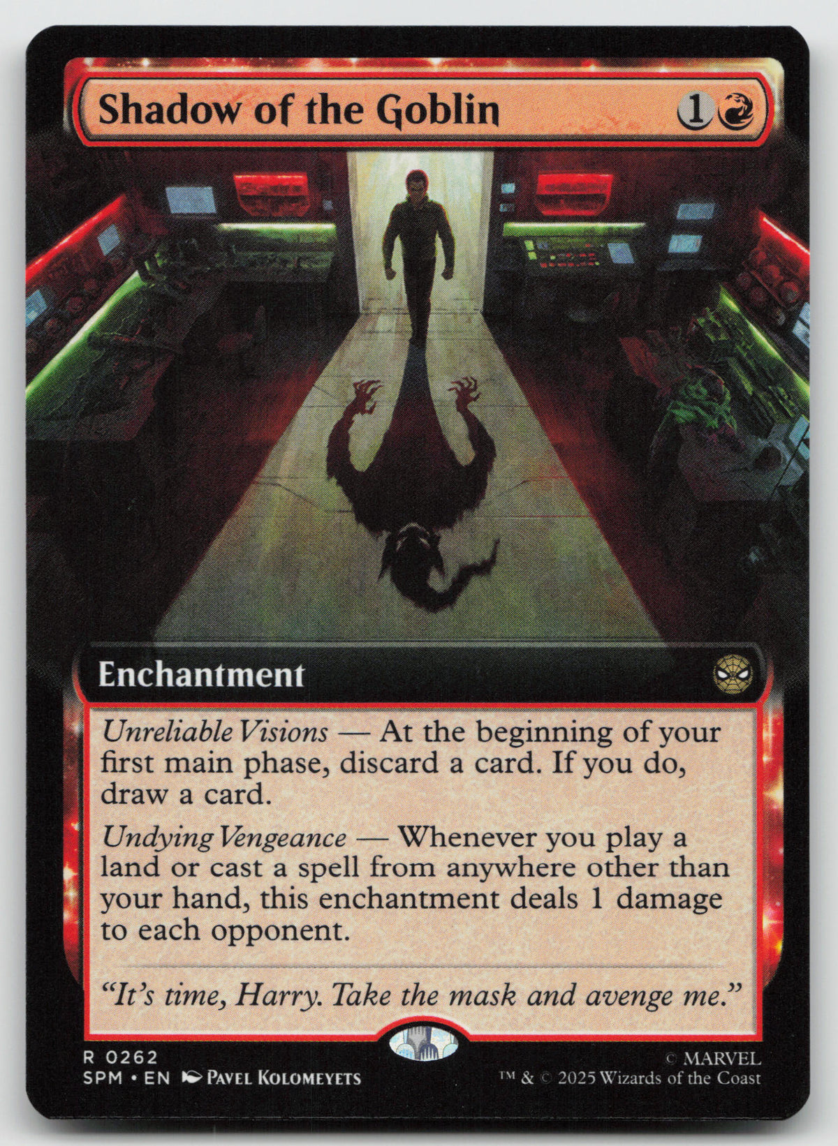 Shadow of the Goblin (Extended Art) R Normal Marvel's Spider-Man 262 NM