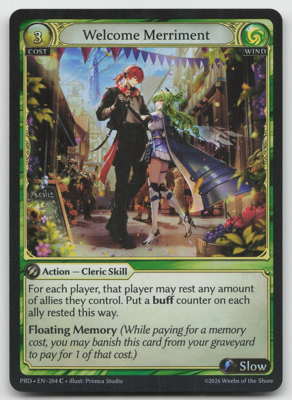 Welcome Merriment Foil Common .asphodel/paradise 204 NM