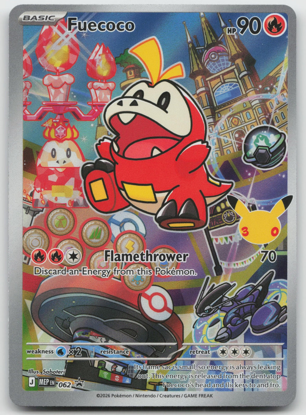 Fuecoco Holo ME: Mega Evolution Promo MEP062 NM