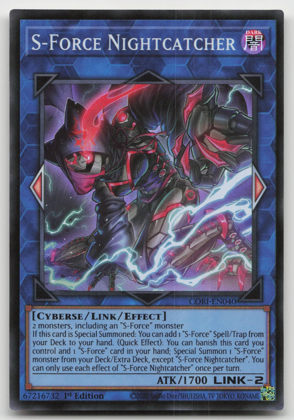 S-Force Nightcatcher 1st Edition Super Rare Chaos Origins CORI-EN040 NM