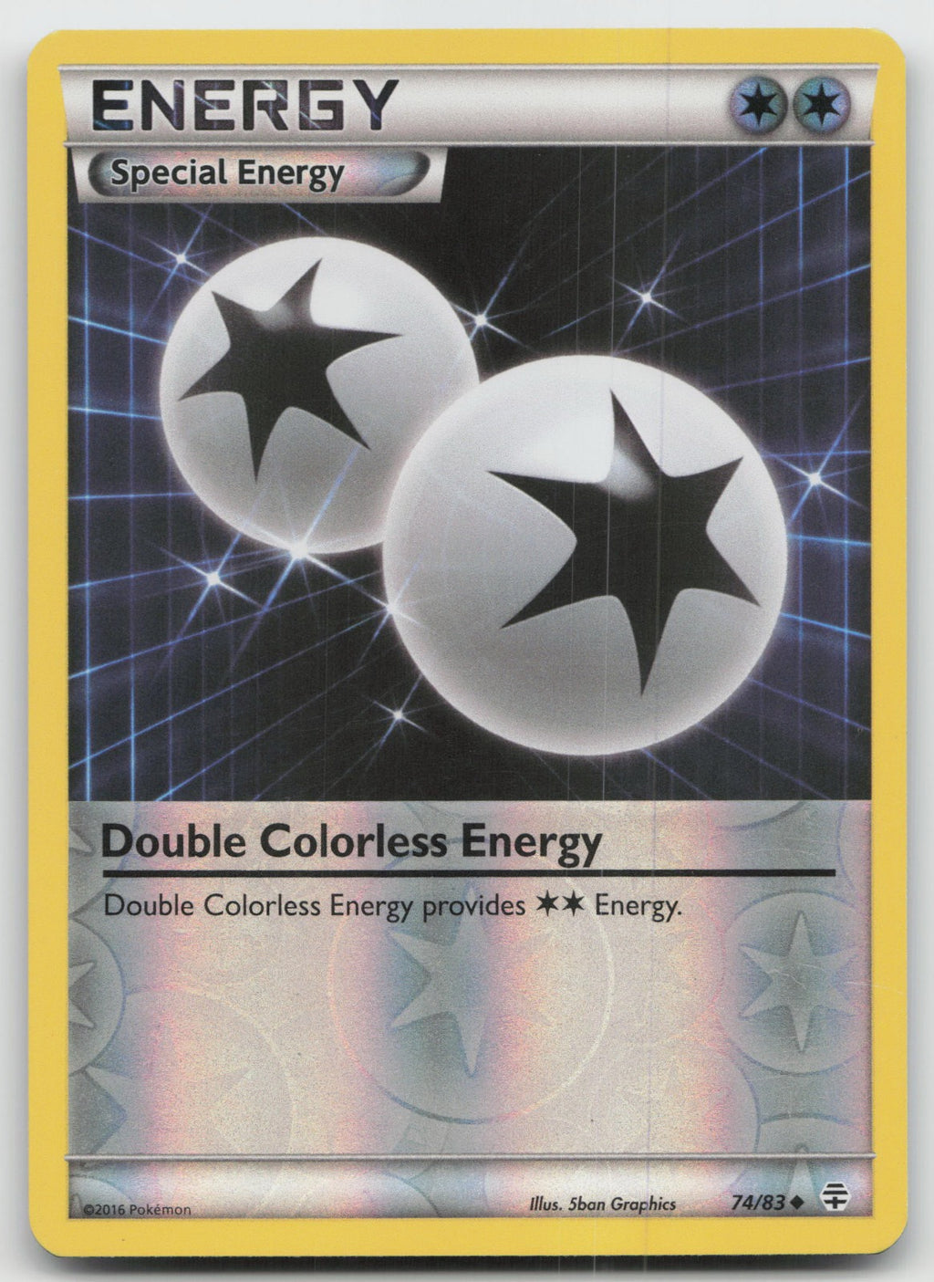 Double Colorless Energy Uncommon Reverse Holo Generations 74/83 LP