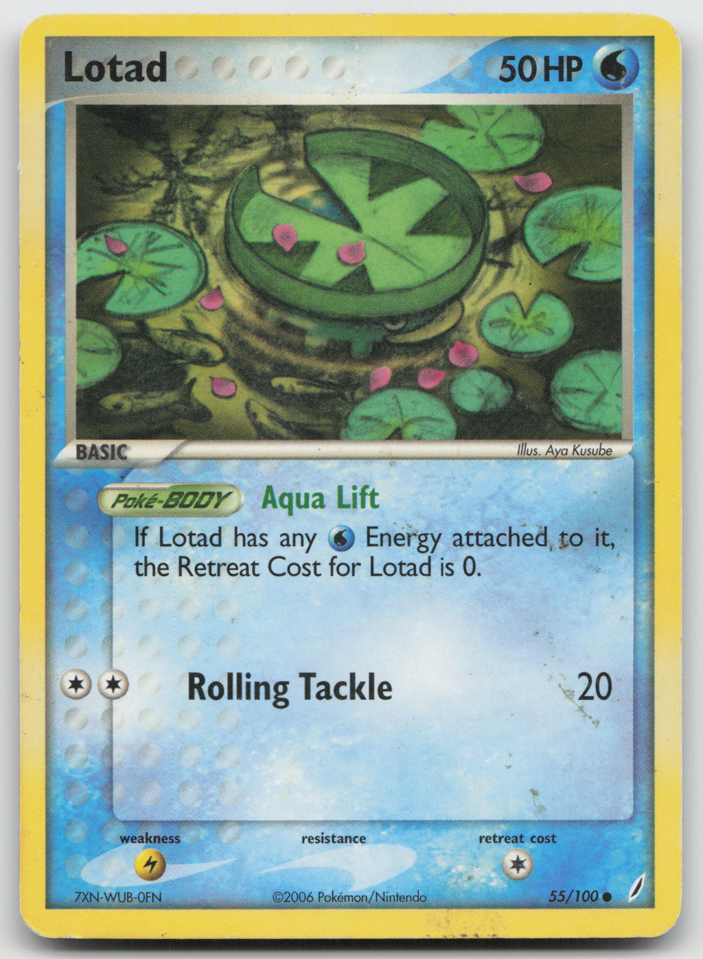 Lotad Common Normal Crystal Guardians 55/100 DMG