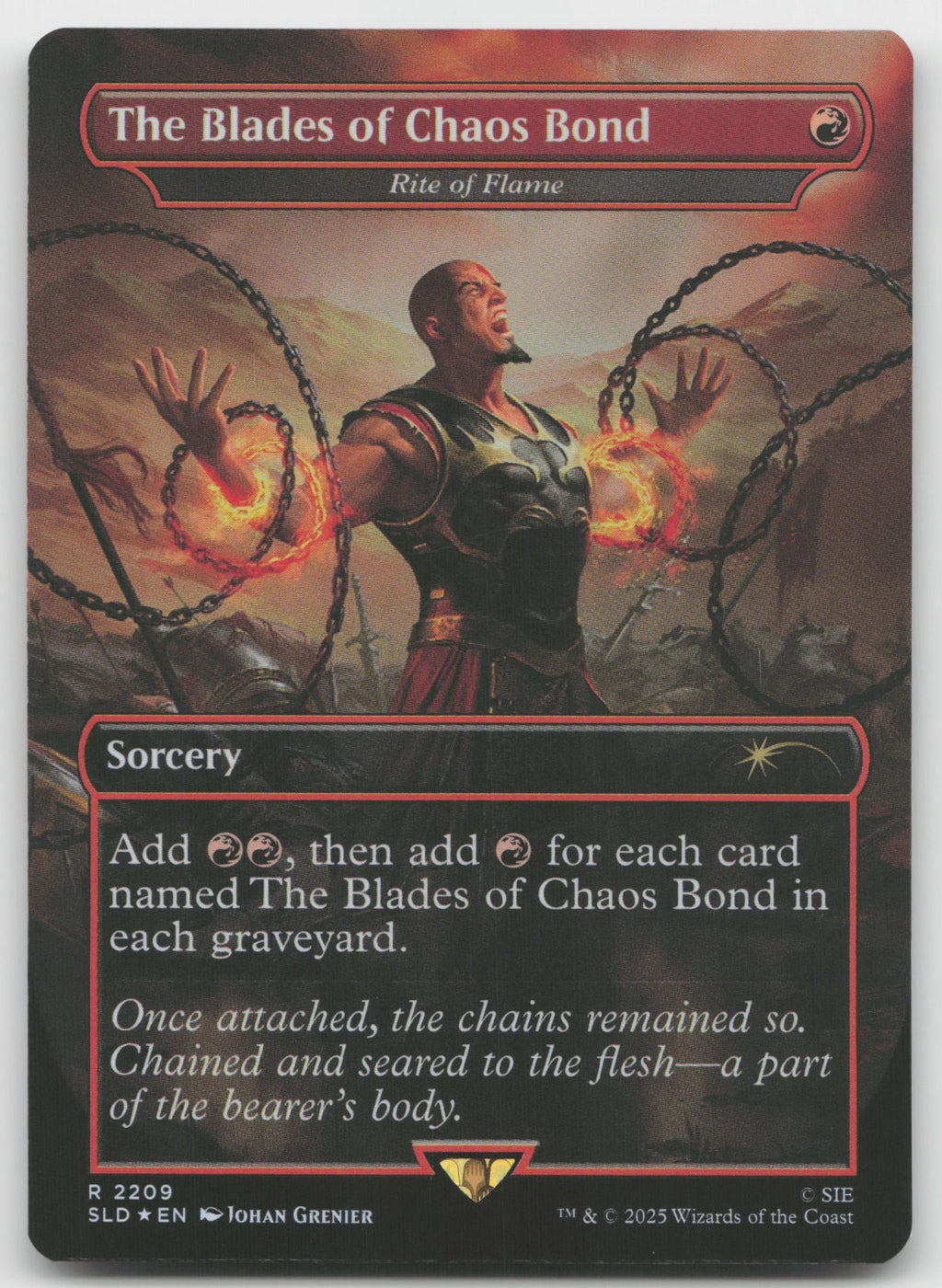 The Blades of Chaos Bond - Rite of Flame R Foil Secret Lair Drop Series 2209 NM