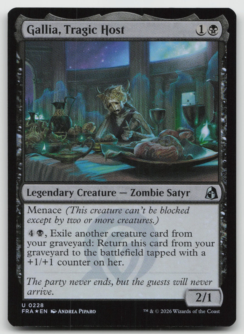 Gallia, Tragic Host U Foil Reality Fracture 228 NM