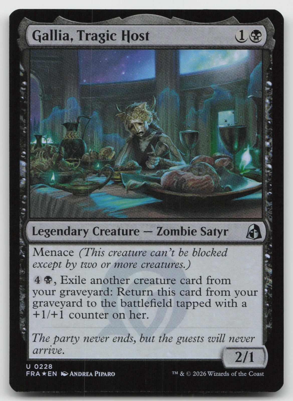 Gallia, Tragic Host U Foil Reality Fracture 228 NM