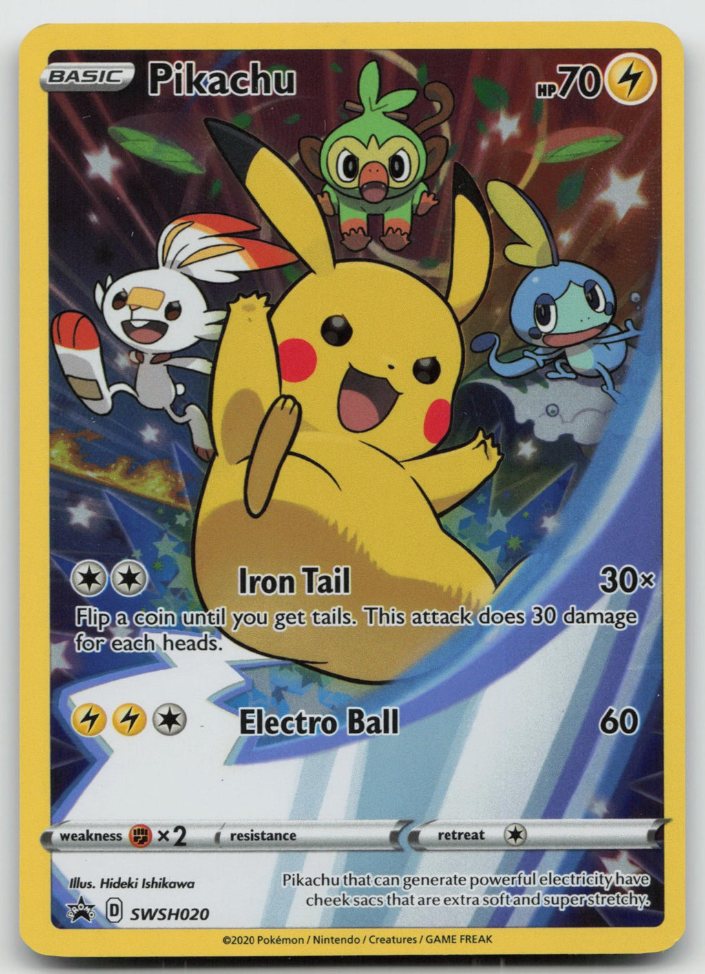 Pikachu - Holo SWSH: Sword & Shield Promo Cards SWSH020 NM