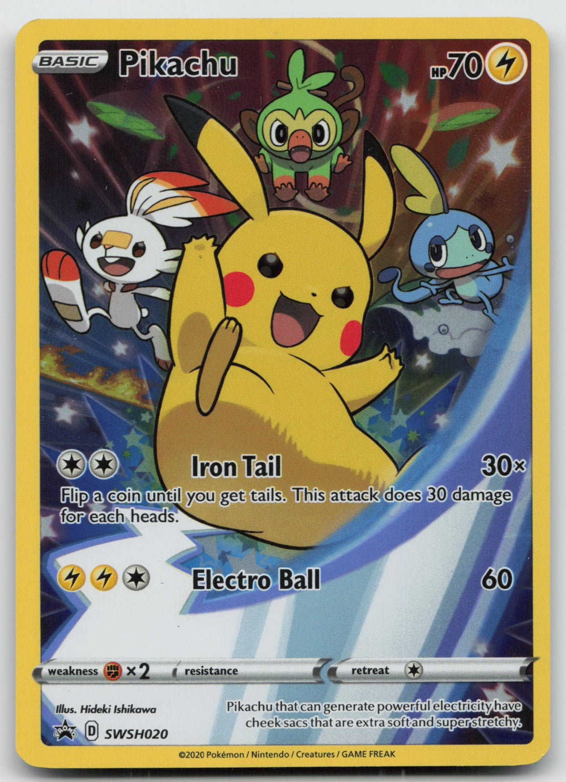 Pikachu - Holo SWSH: Sword & Shield Promo Cards SWSH020 NM
