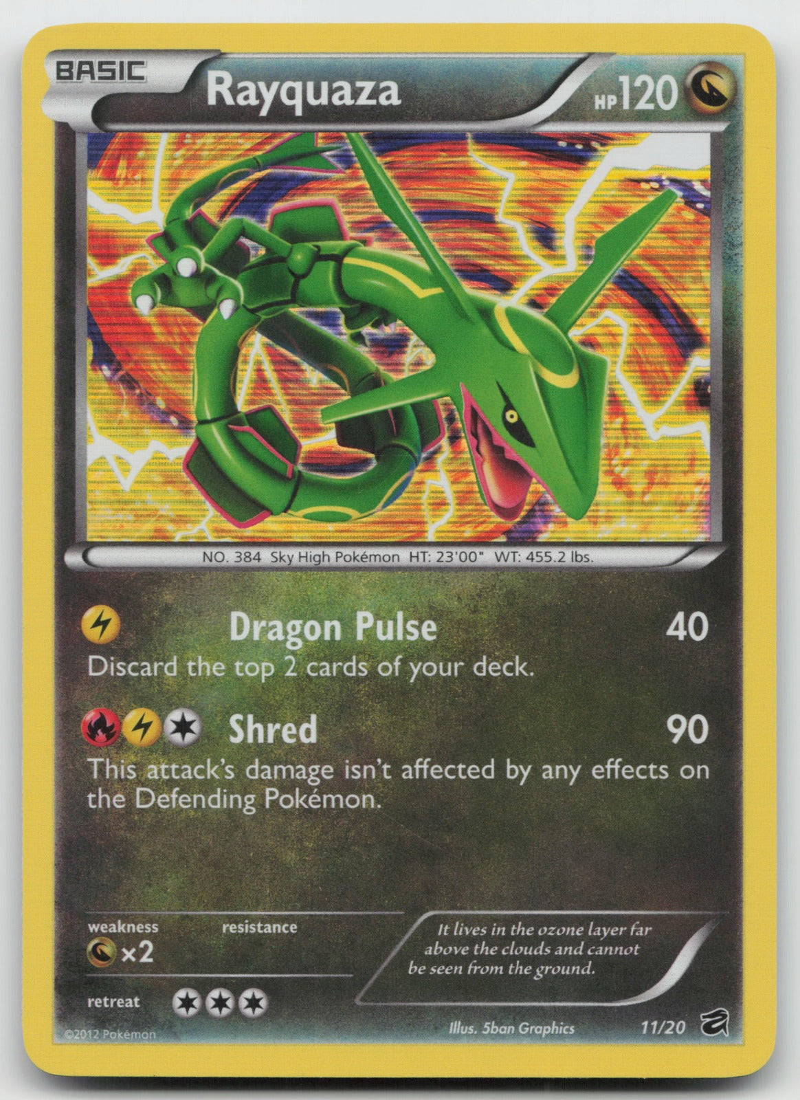 Rayquaza Holo Rare Dragon Vault 11/20 NM/VLP