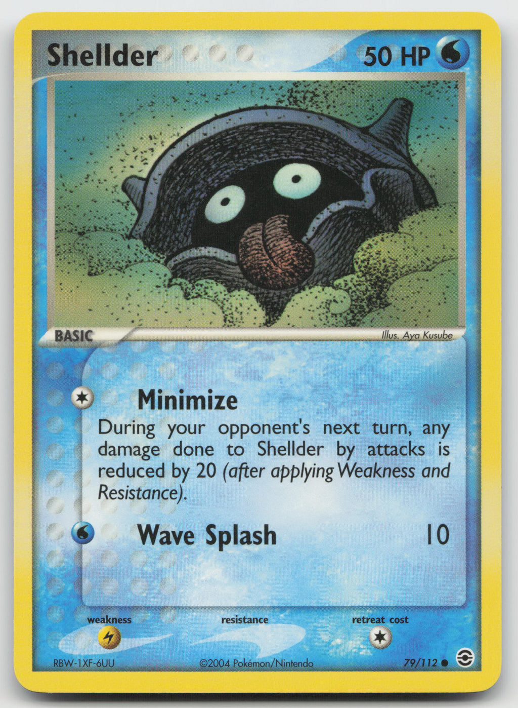 Shellder Common Normal FireRed & LeafGreen 79/112 NM