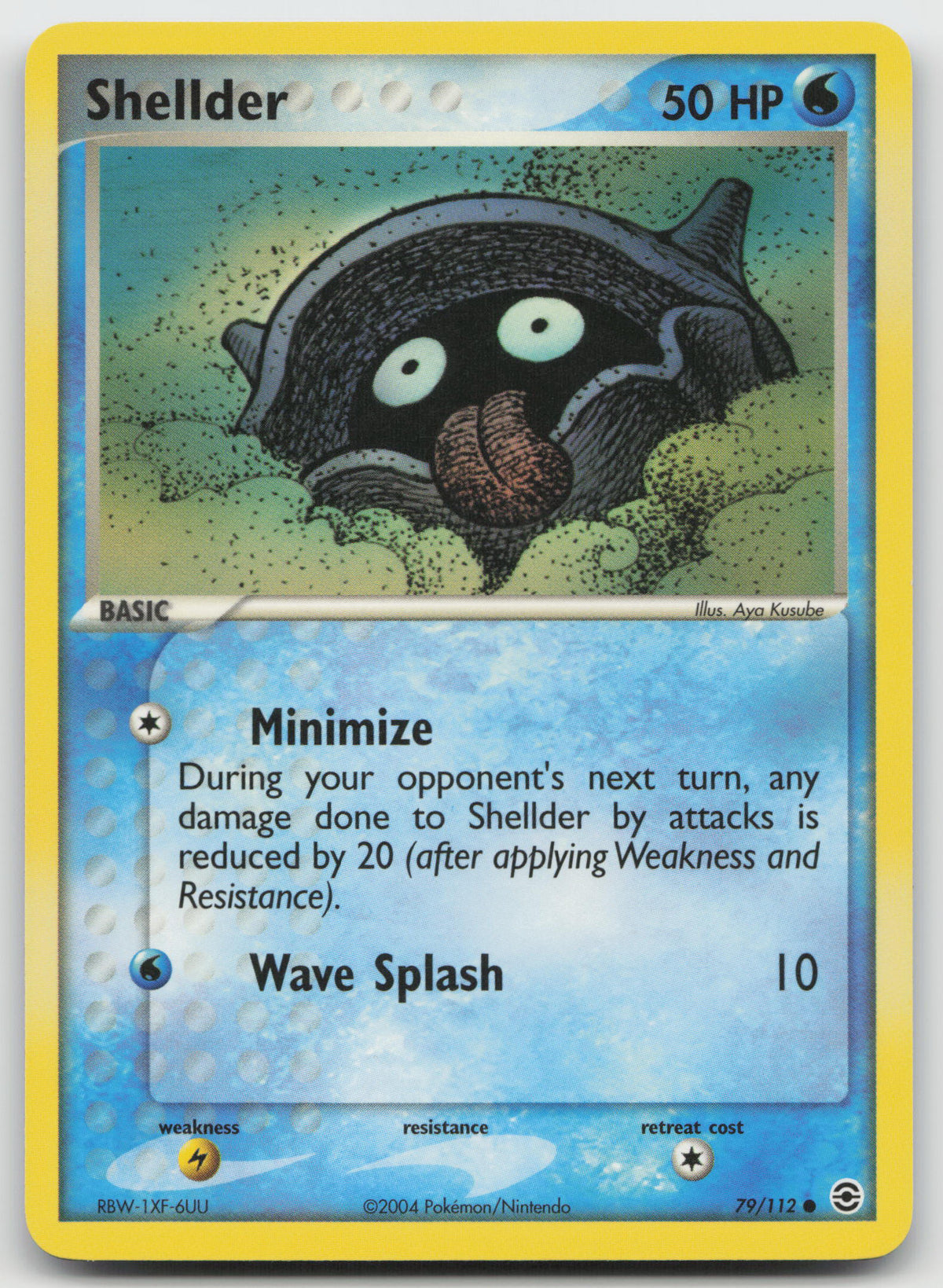 Shellder Common Normal FireRed & LeafGreen 79/112 NM