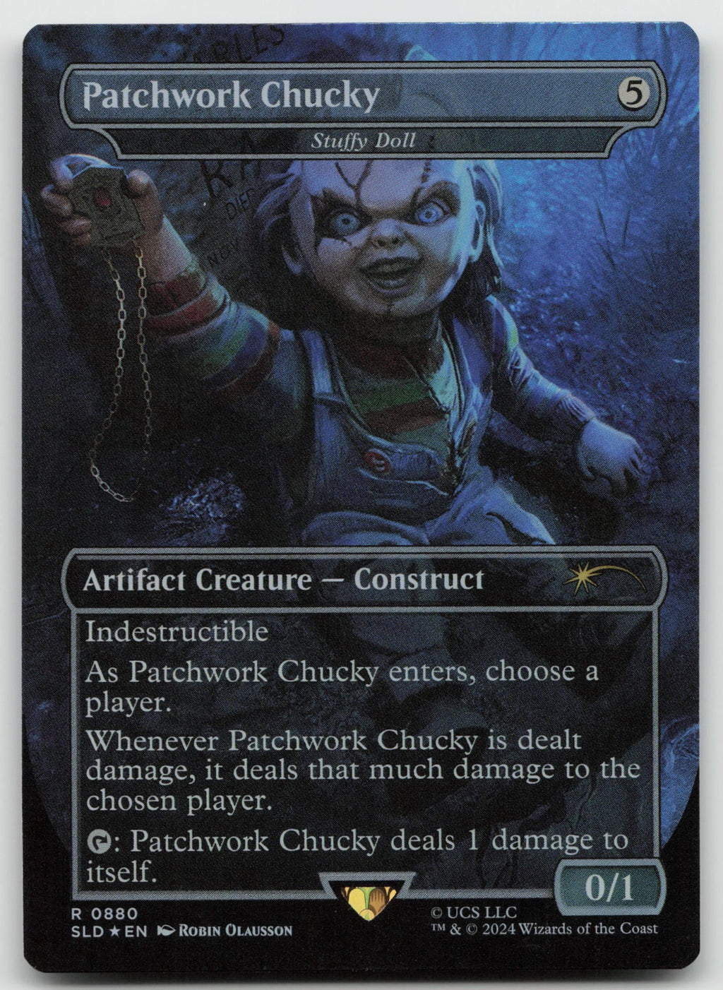 Patchwork Chucky - Stuffy Doll R Foil Secret Lair Drop Series 880 NM