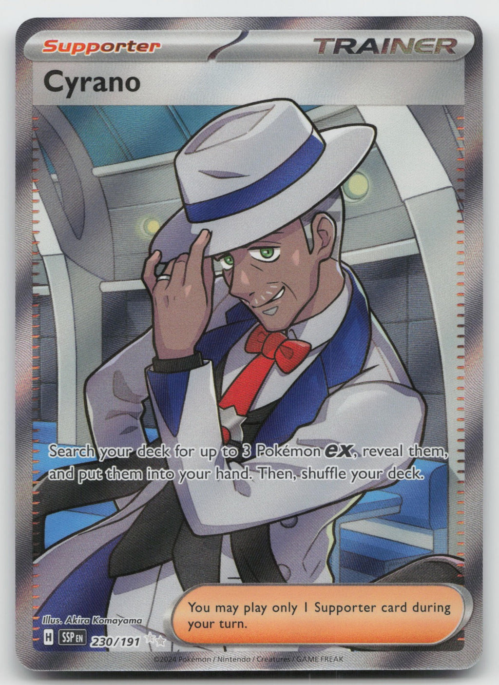 Cyrano Holo Ultra Rare SV08: Surging Sparks 230/191 NM