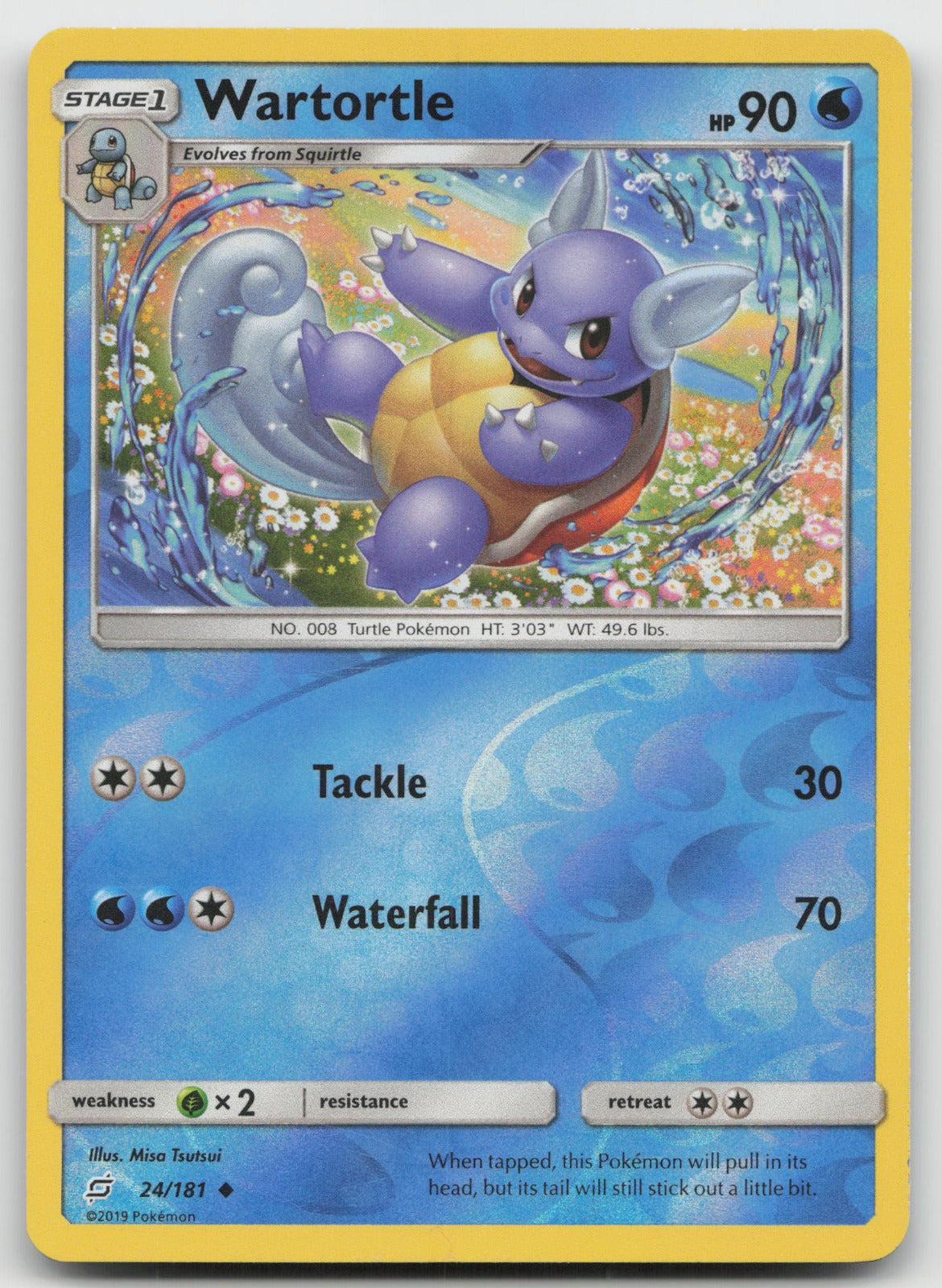 Wartortle Reverse Holo Uncommon SM - Team Up 24/181 VLP