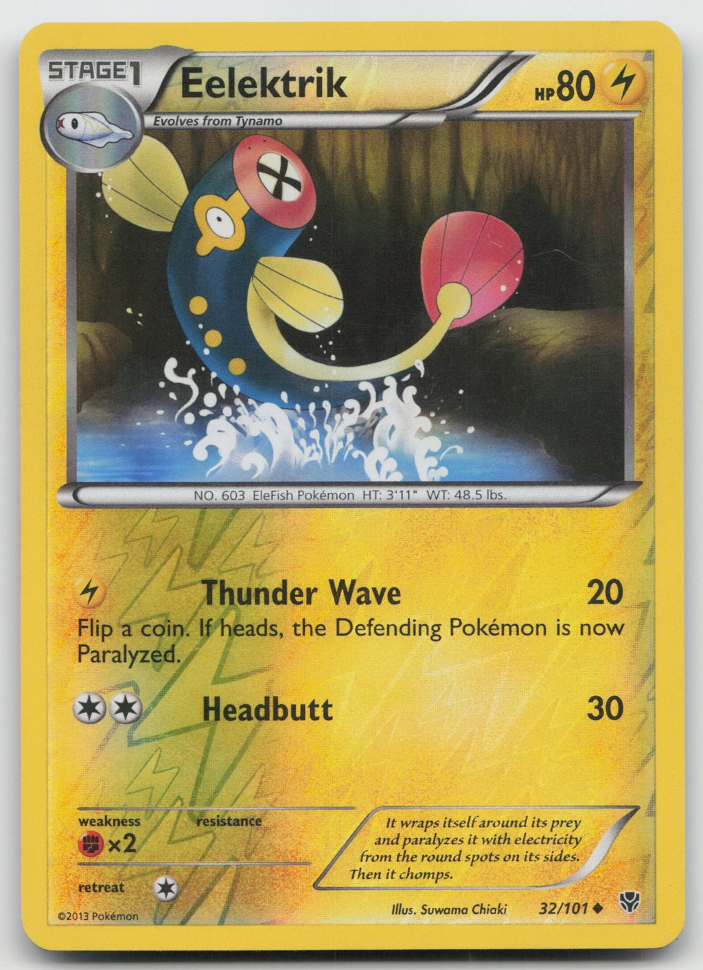 Eelektrik Uncommon Reverse Holo Plasma Blast 32/101 LP