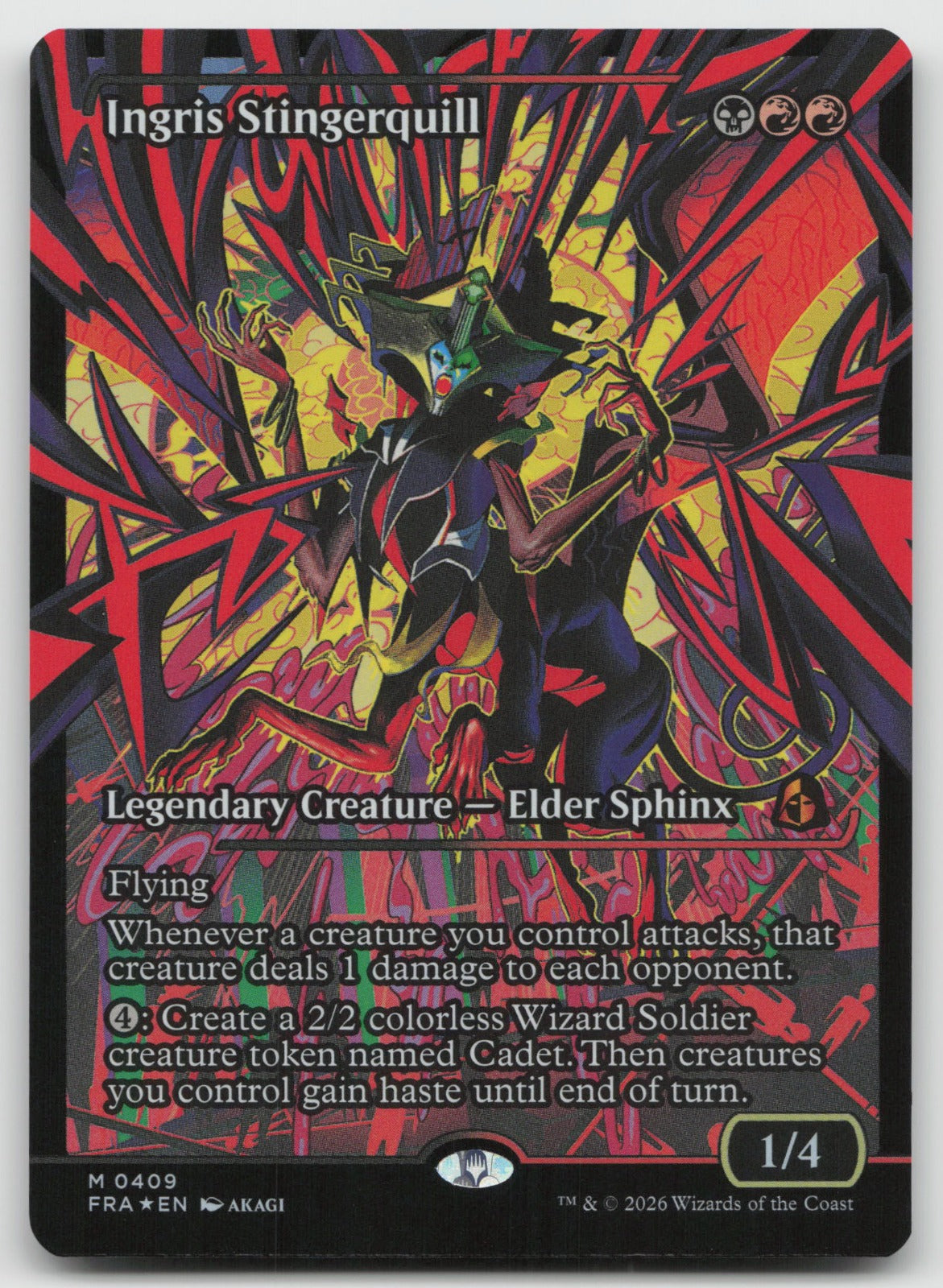 Ingris Stingerquill (Showcase) M Foil Reality Fracture 409 NM