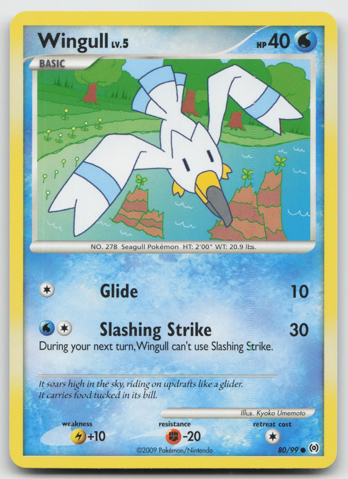 Wingull Common Arceus 80/99 LP