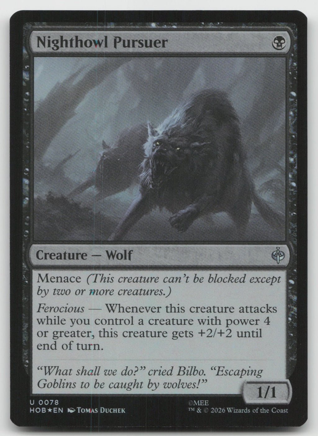 Nighthowl Pursuer U Foil The Hobbit 78 NM