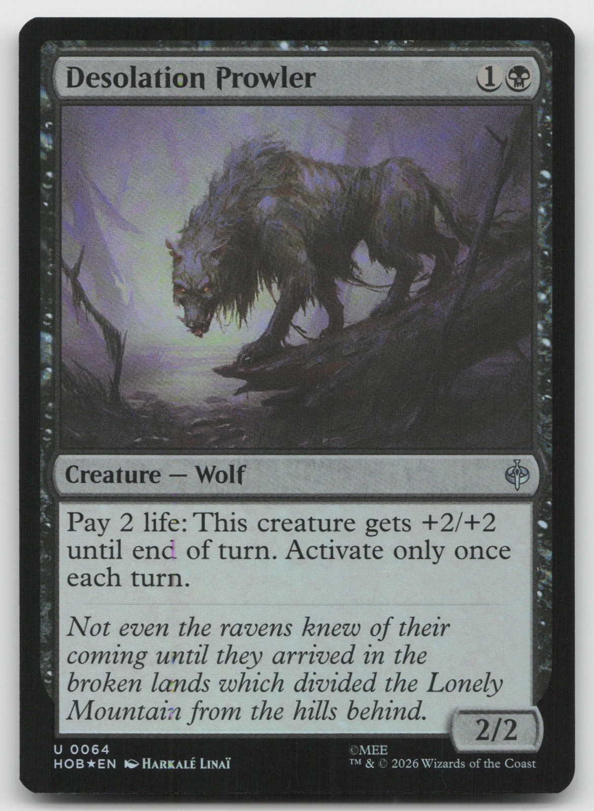 Desolation Prowler U Foil The Hobbit 64 NM
