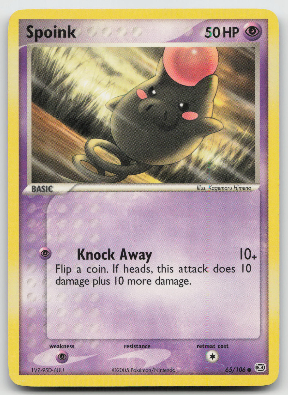 Spoink Common Normal Emerald 65/106 LP