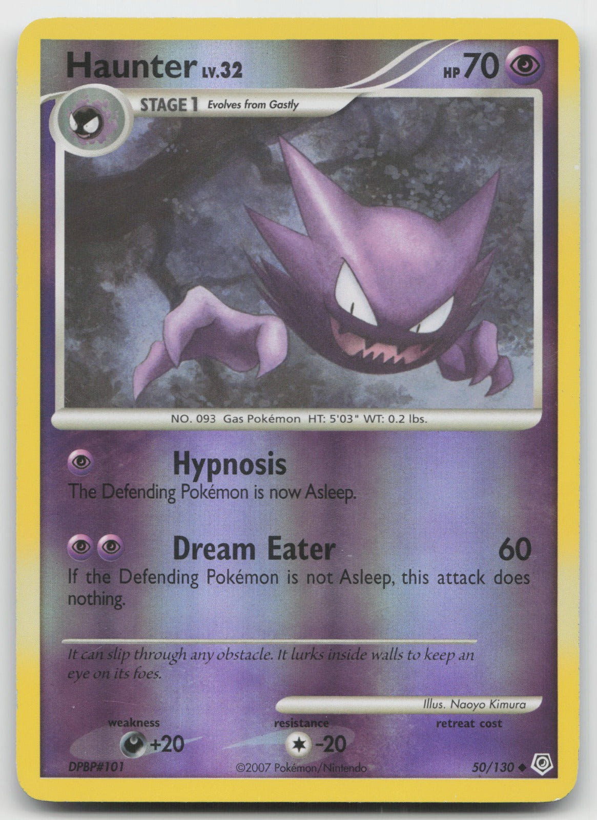 Haunter Uncommon Reverse Holo Diamond and Pearl 50/130 NM/VLP