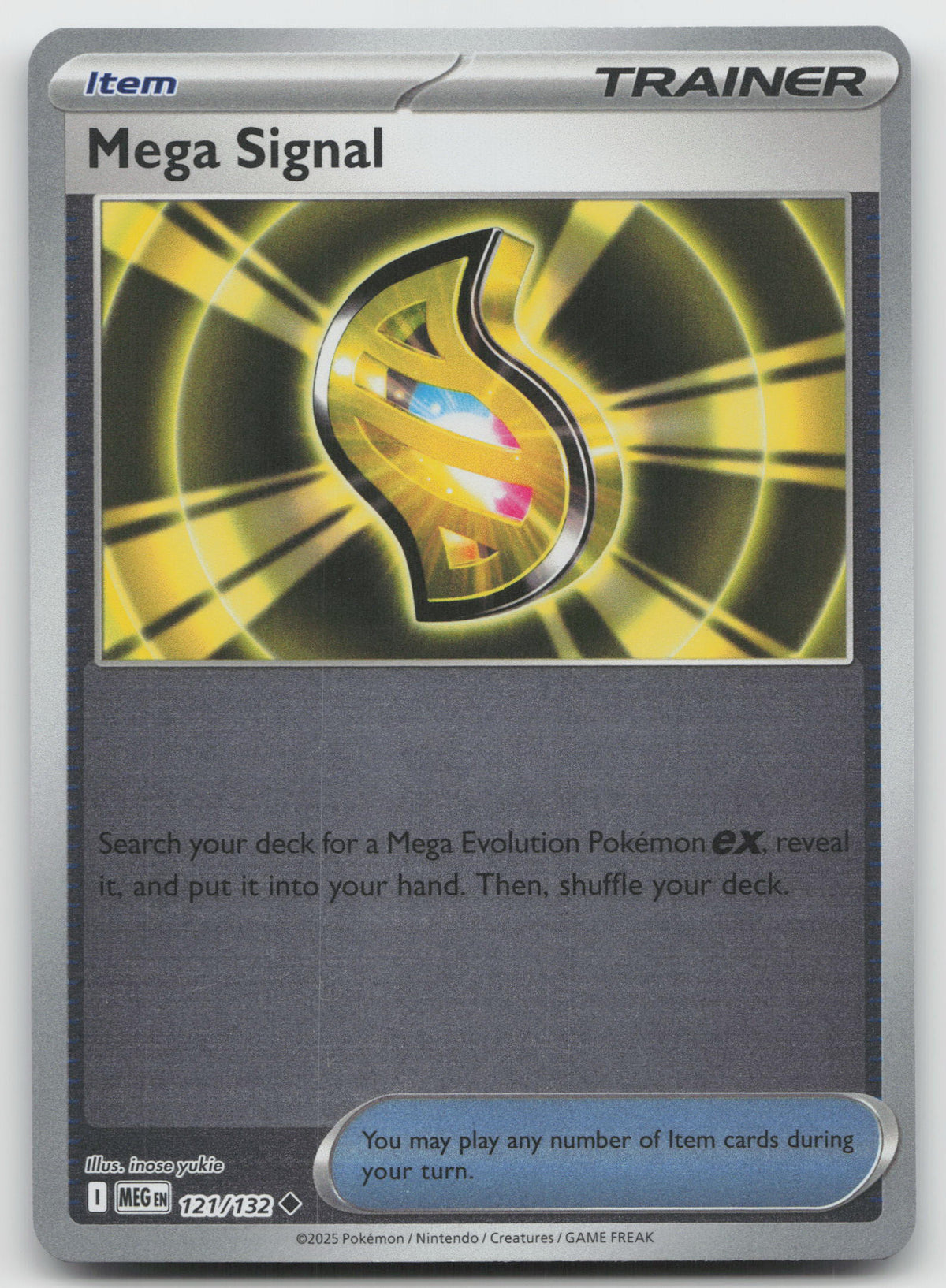 Mega Signal Uncommon Reverse Holo ME01: Mega Evolution 121/132 NM