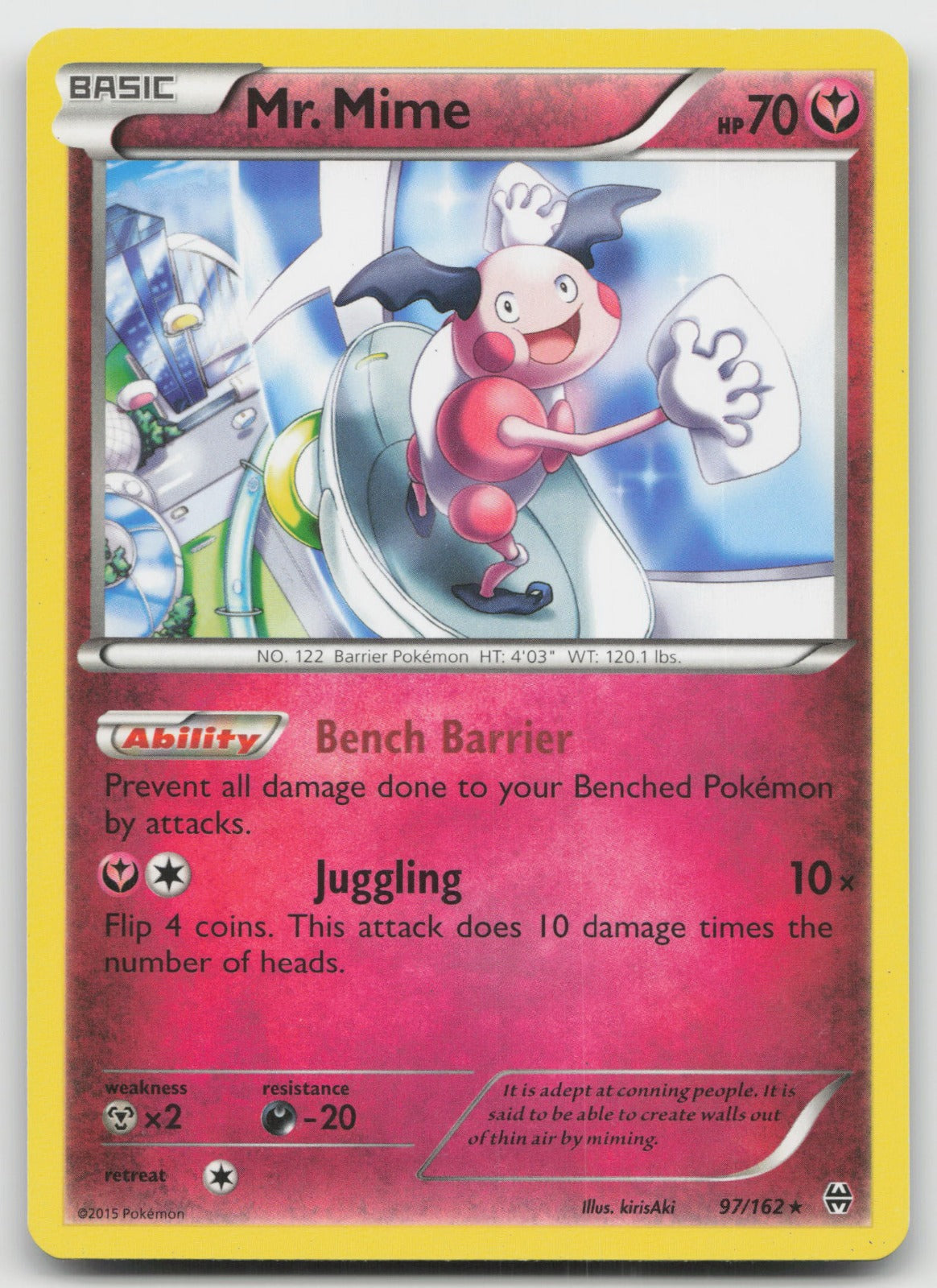 Mr. Mime Rare XY - BREAKthrough 97/162 LP