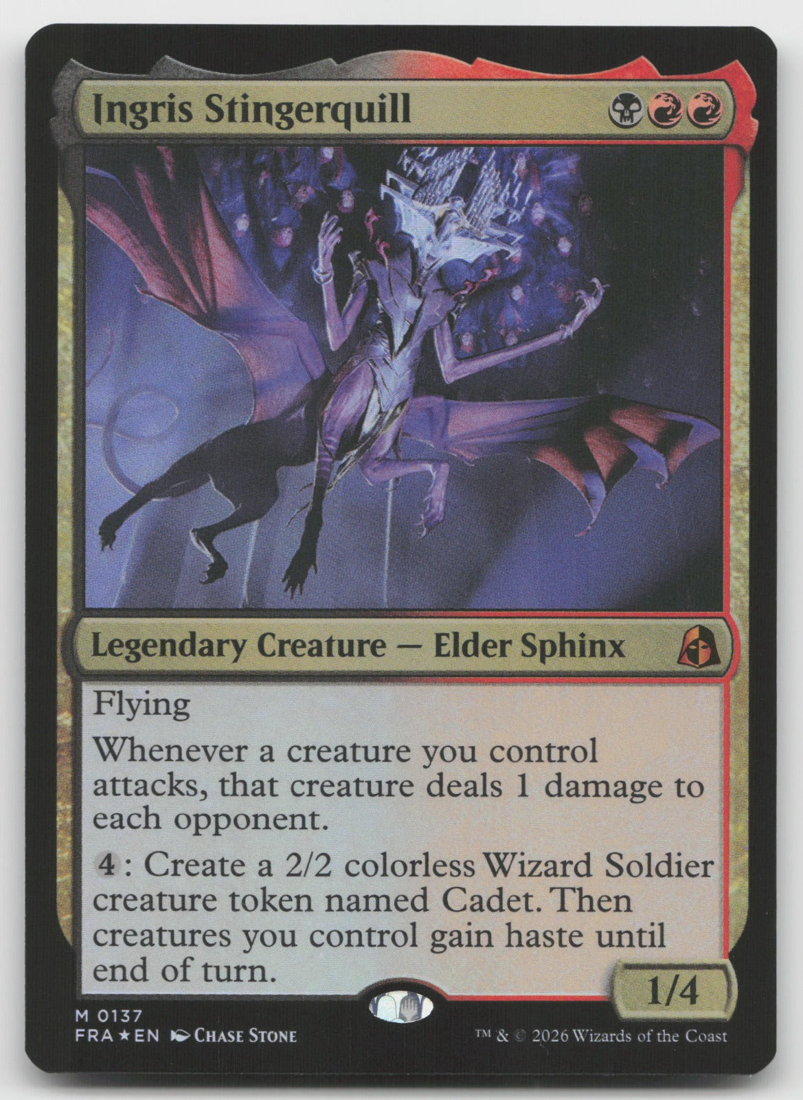 Ingris Stingerquill M Foil Reality Fracture 137 NM