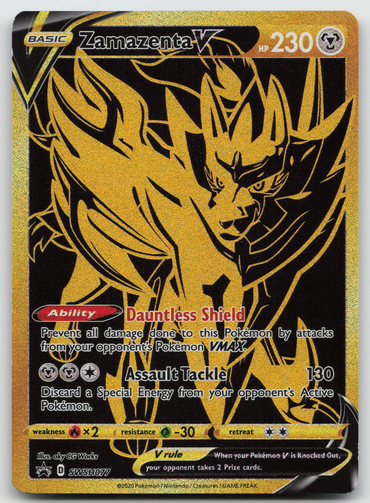 Zamazenta V Promo Holofoil SWSH: Sword & Shield Promo Cards SWSH077 NM
