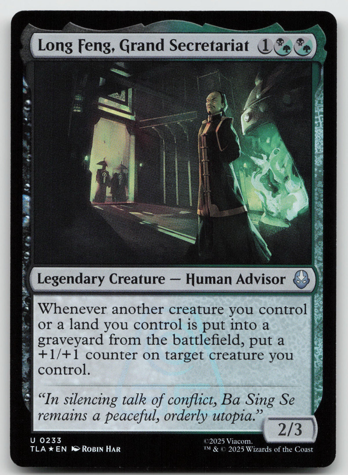 Long Feng, Grand Secretariat U Foil Avatar: The Last Airbender 233 NM