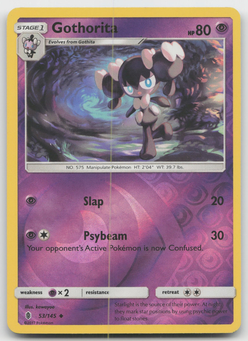 Gothorita Reverse Holo Uncommon SM - Guardians Rising 53/145 LP