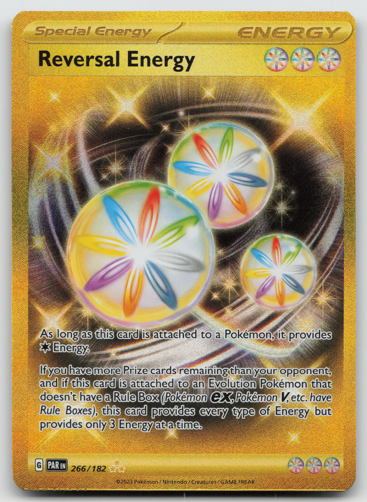 Reversal Energy Hyper Rare Holo SV04: Paradox Rift 266/182 NM