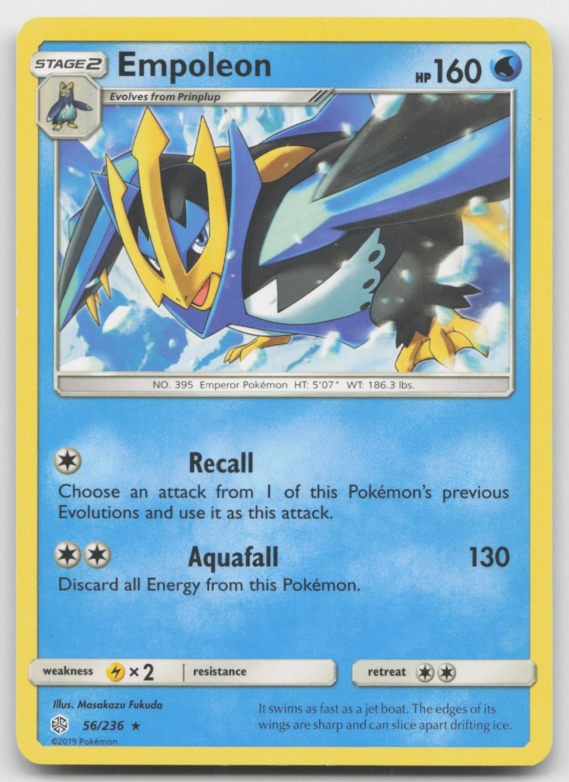 Empoleon Rare SM - Cosmic Eclipse 56/236 NM