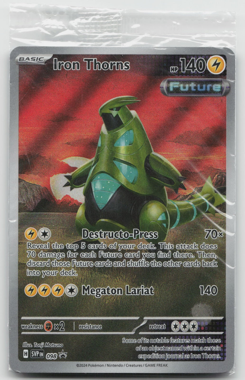 Iron Thorns Holo SV: Scarlet & Violet Promo Cards SVP098 NM SEALED
