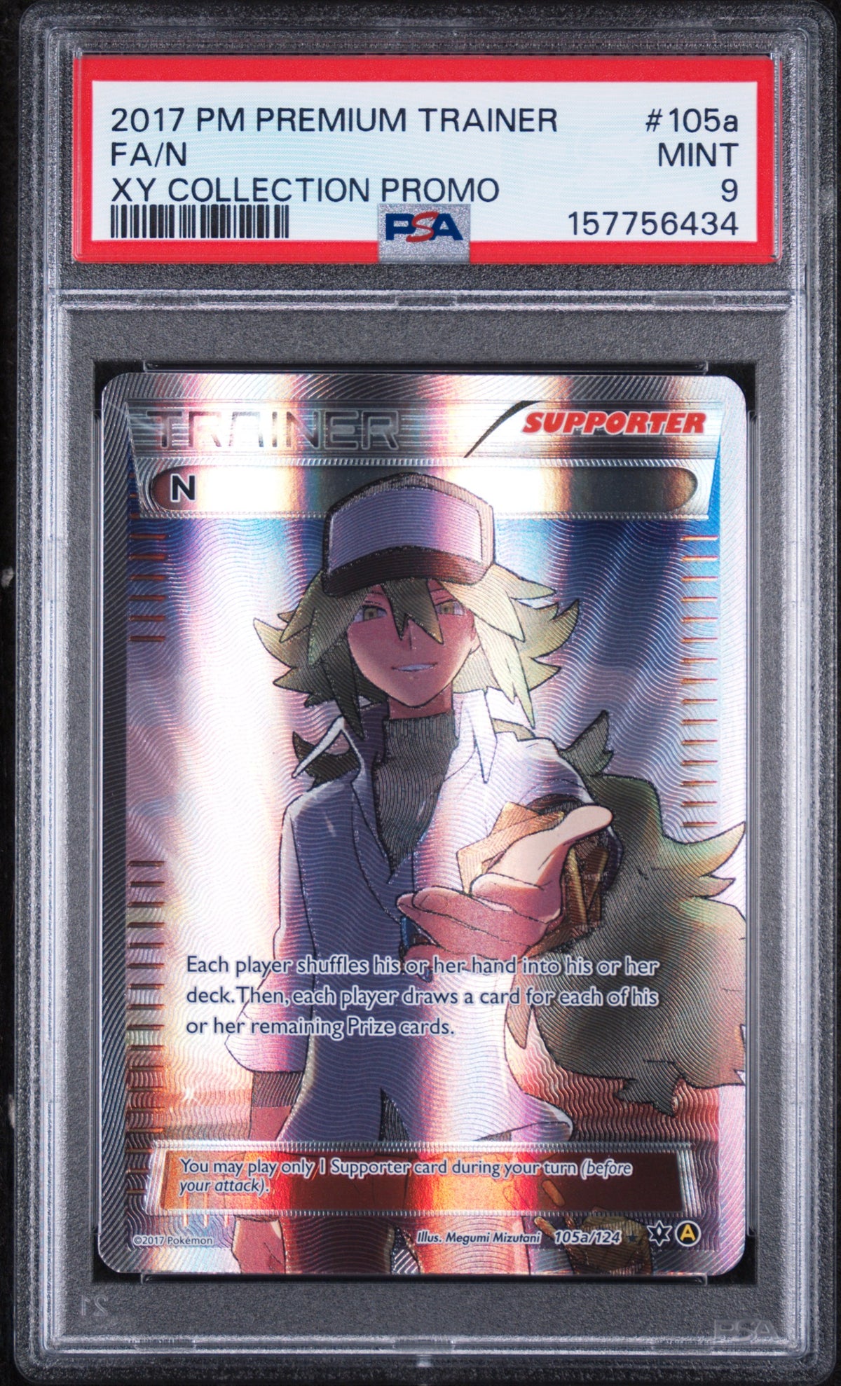 N Pokemon Premium Trainer Xy Collection Promo 105a/124 PSA 9