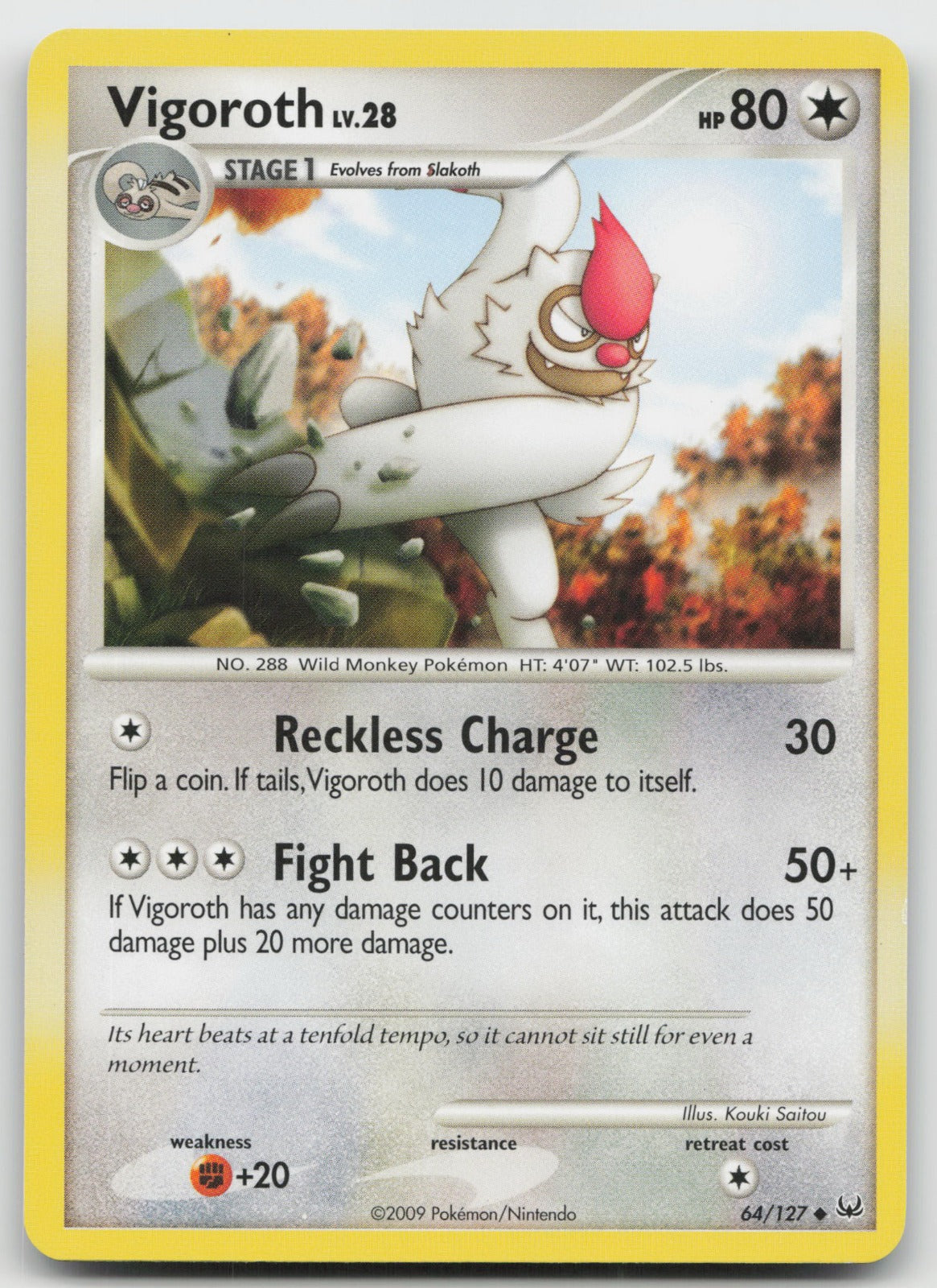 Vigoroth Uncommon Platinum 64/127 VLP