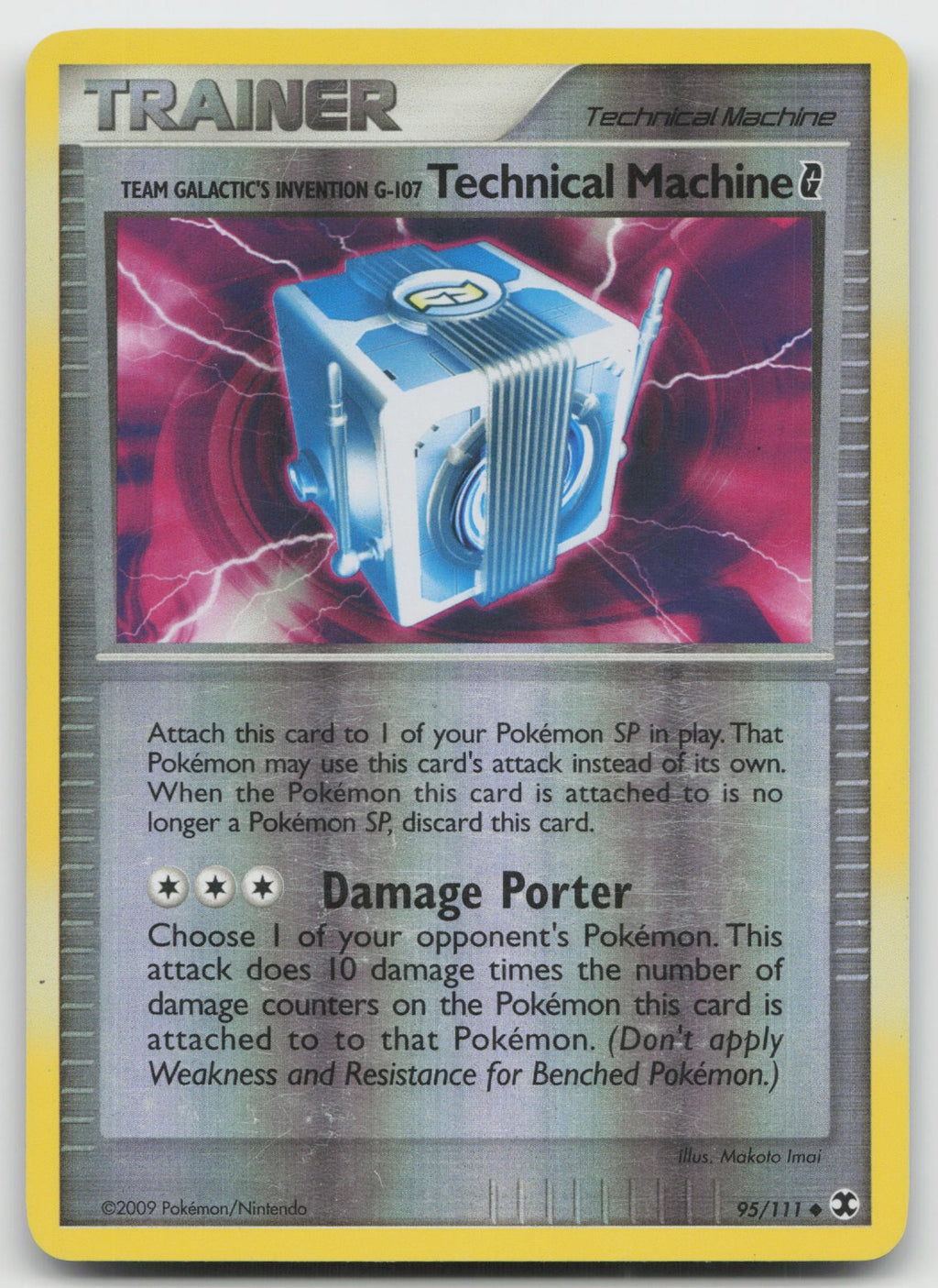 Team Galactic's Invention G-107 Technical G Reverse Holo Rising Rivals 95/111 MP