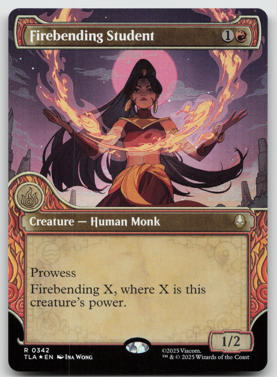 Firebending Student (Showcase) R Foil Avatar: The Last Airbender 342 NM