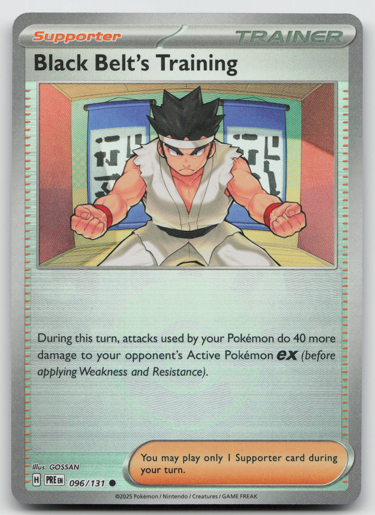 Black Belt's Training - (Poke Ball Pattern) Holo SV Prismatic Evolutions 096/131