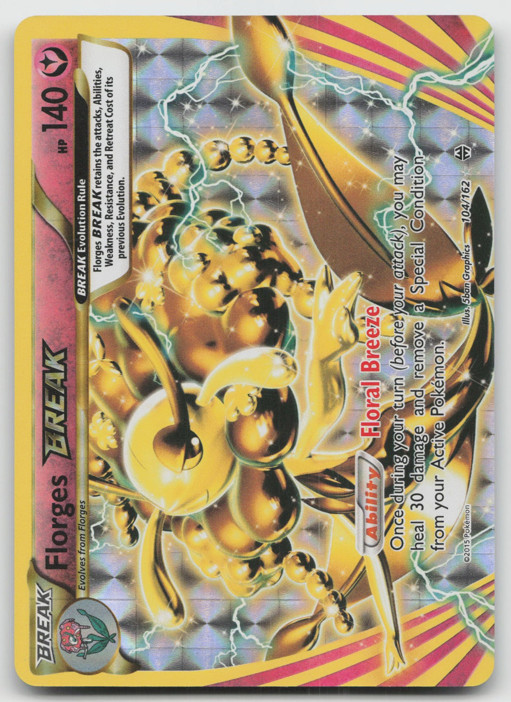 Florges BREAK Rare BREAK XY - BREAKthrough 104/162 NM